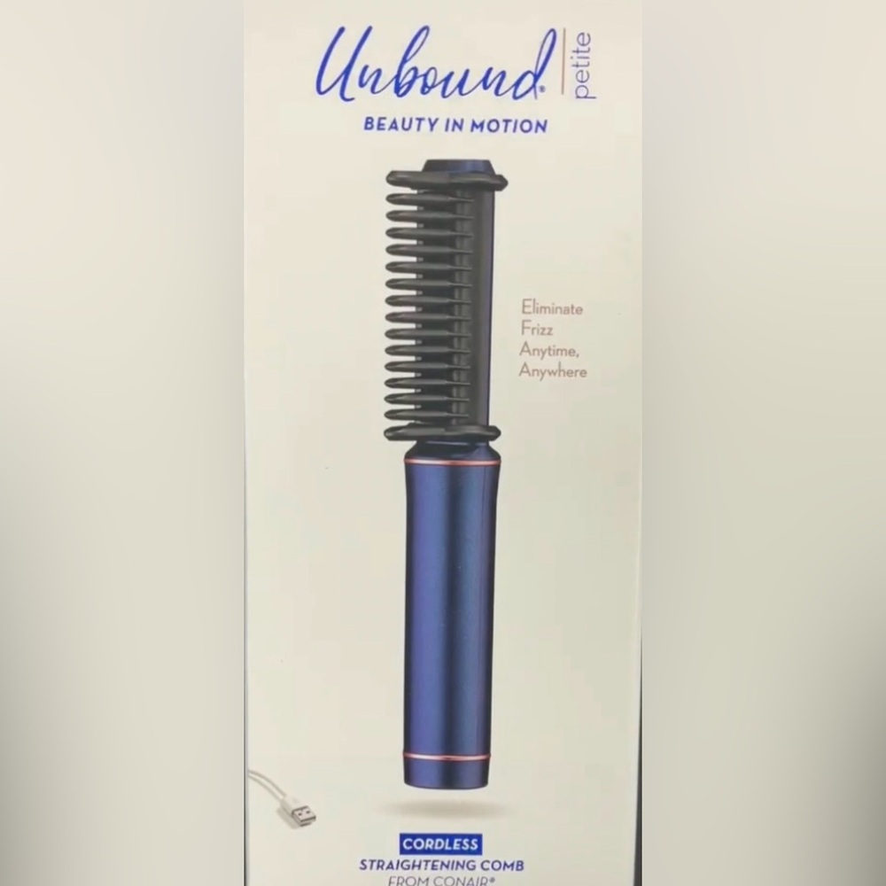 Cordless Straightening Comb - Blue